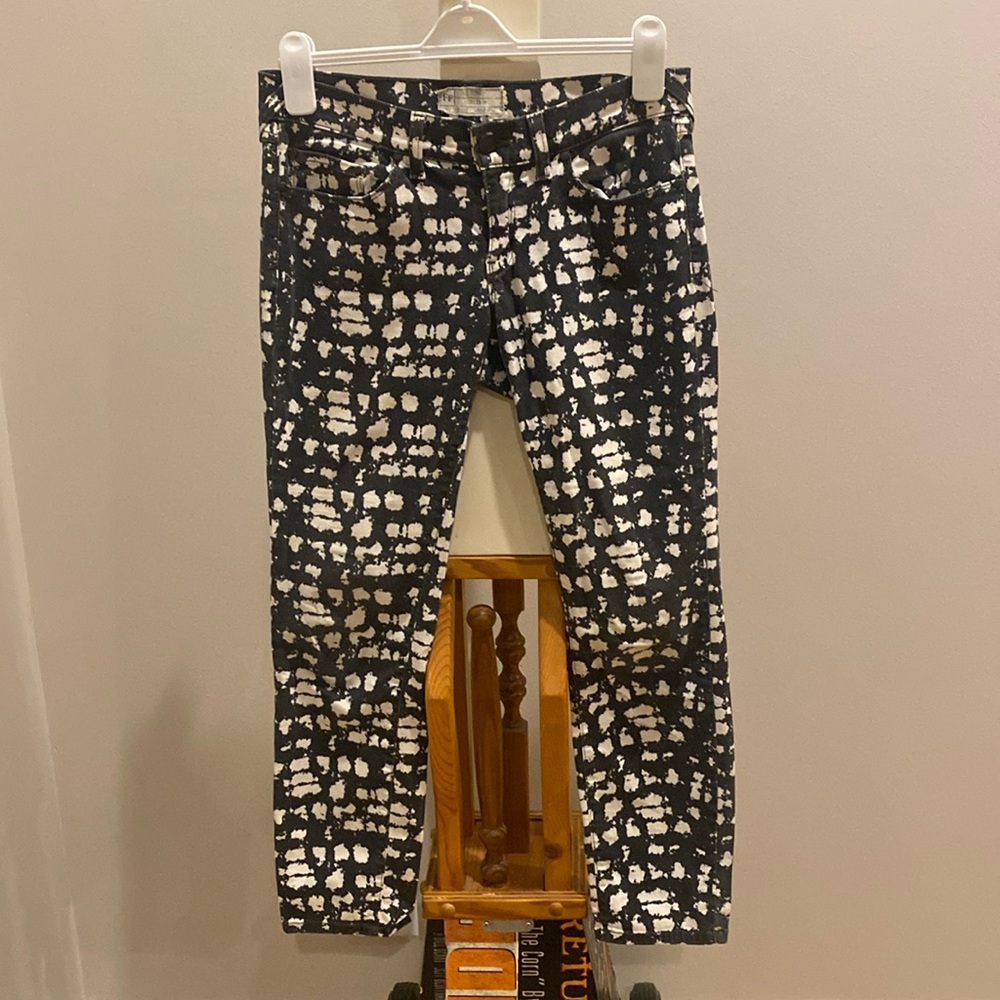Free People Black & White Jeggings